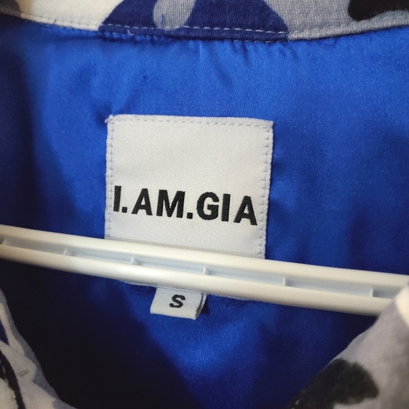 I.AM.GIA - Tarantino royal blue camo jacket - Size S - Picture 6 of 12